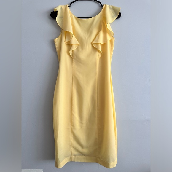 Top Secret, Light Yellow Dress. Size S or 34 - Picture 5 of 6